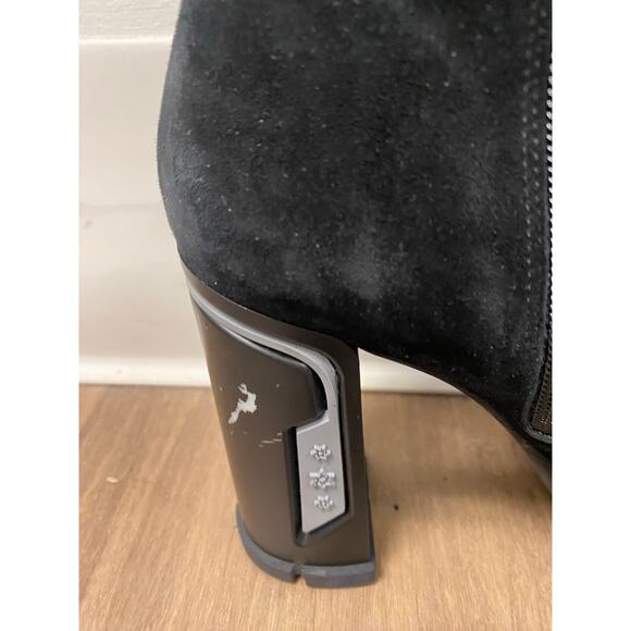 ametist black suede boots Sz 8.5 (sz 39) - Picture 6 of 8